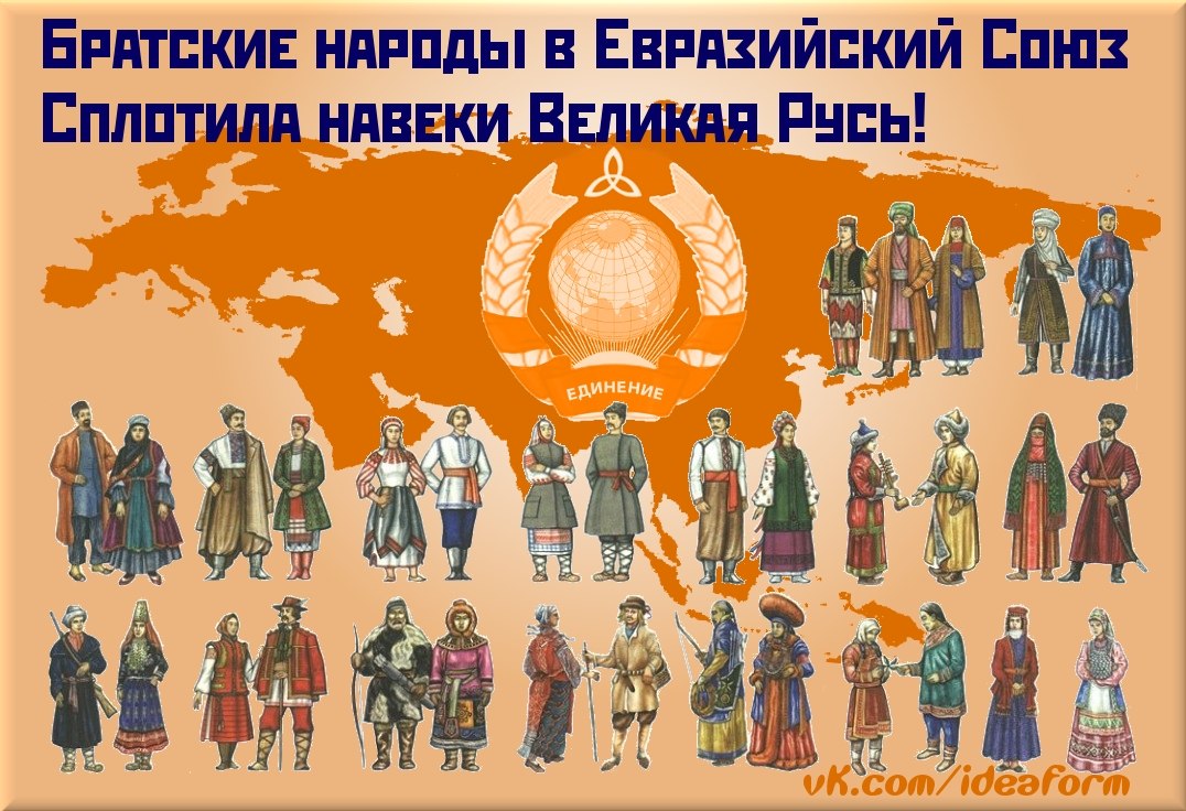 Народы ссср плакат